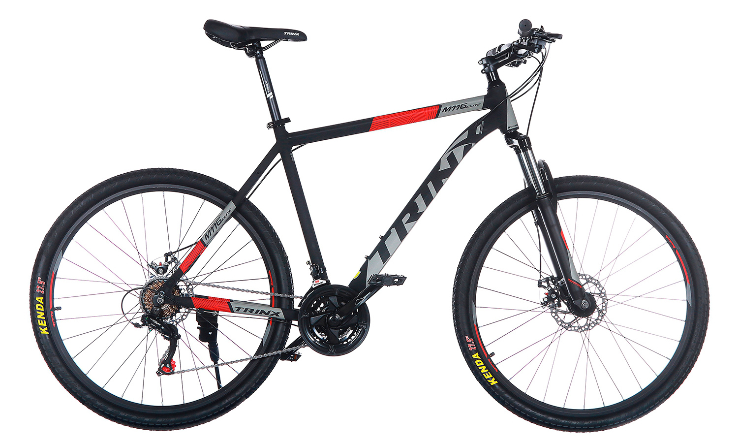 Фотографія Велосипед Trinx M116 Elite 27,5" 2019, розмір XL, Чорно-сірий 